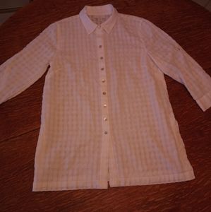 J. JILL White Long Sleeve "WHITE SHIRT Collection"